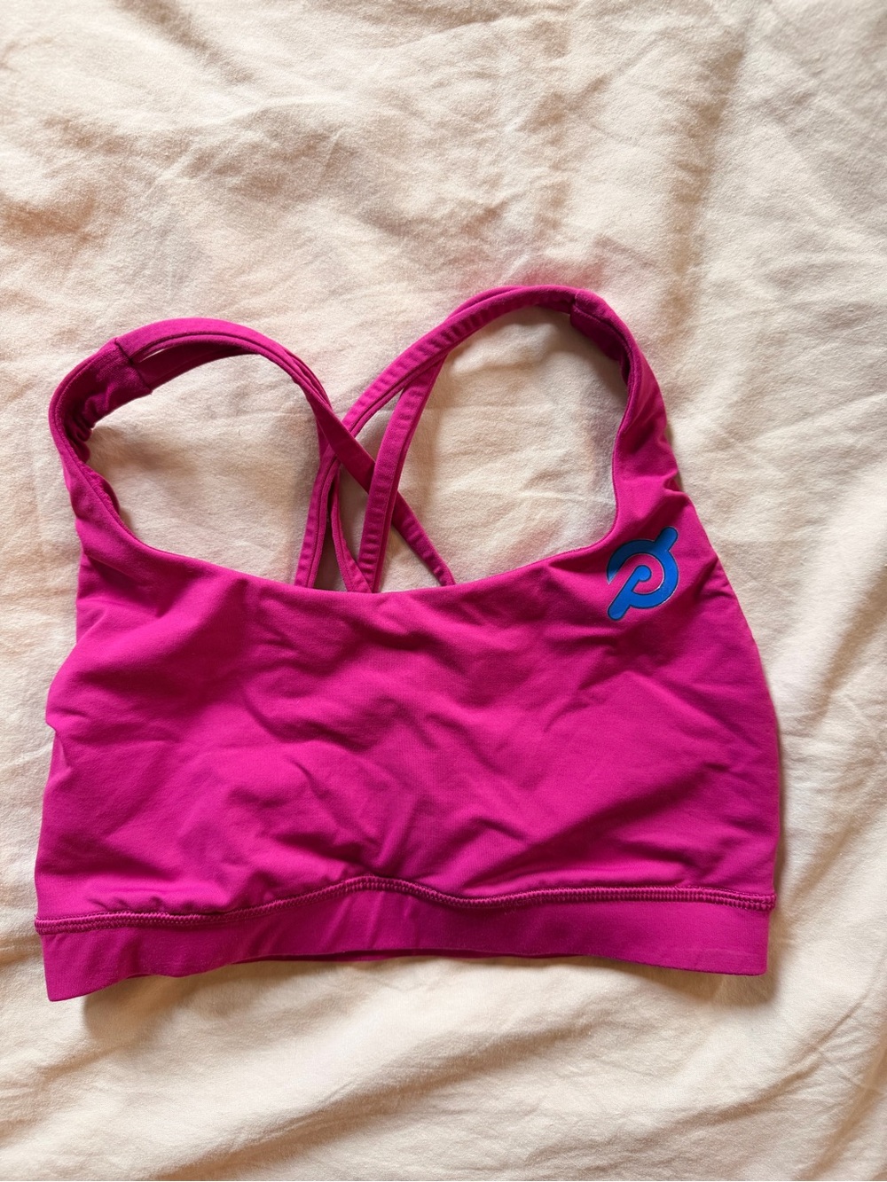 Peloton x Lululemon Pink Energy Bra | Medium Support, B/D Cups